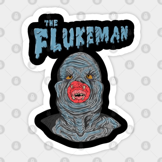 The flukeman Sticker by wet_chicken_lip